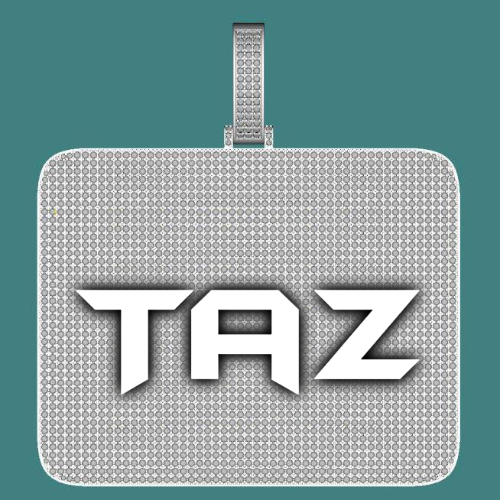 CUSTOM LETTER NECKLACE 3D BIG SQUARE