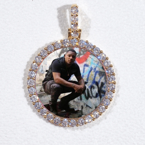 3D CIRCLE CUSTOM PICTURE PENDANT SMALL SIZE