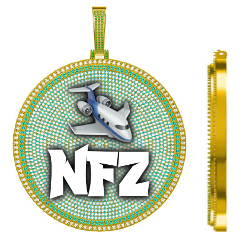 CUSTOM LETTER NECKLACE 3D BIG DISC