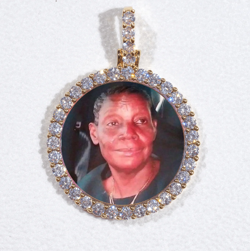 3D CIRCLE CUSTOM PICTURE PENDANT SMALL SIZE