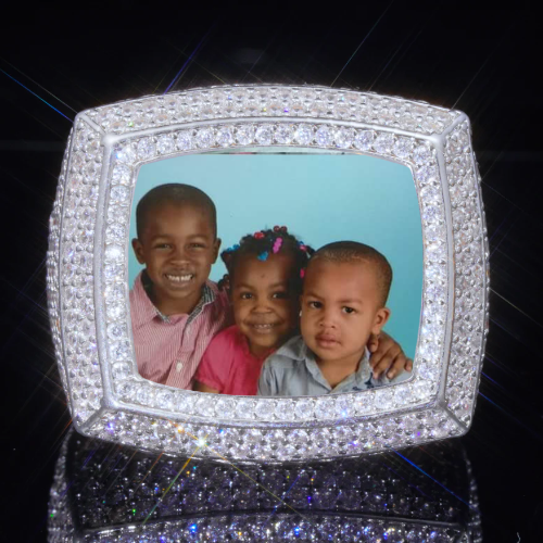 3D CUSTOM PICTURE ICED RING