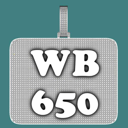 CUSTOM LETTER NECKLACE 3D BIG SQUARE