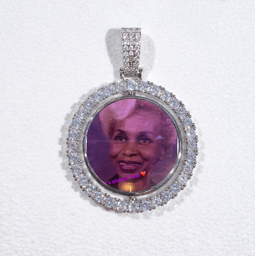 3D Spinning 2-Faced Custom Picture Pendant