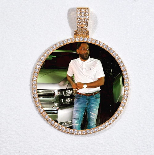MEDIUM 3D CIRCLE CUSTOM PICTURE PENDANT