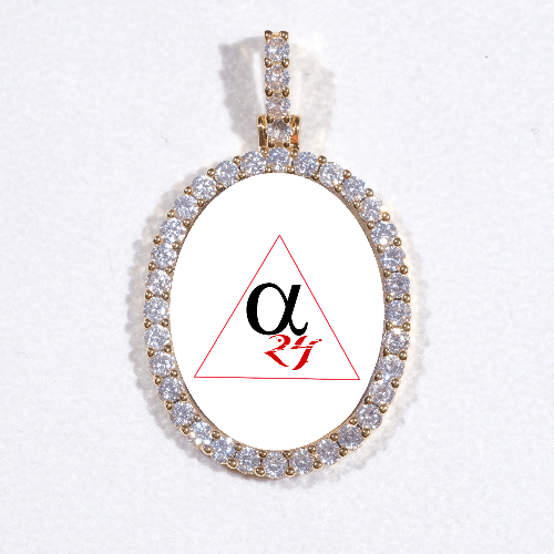 3D Oval Custom Picture Pendant