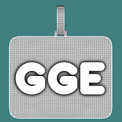 CUSTOM LETTER NECKLACE 3D BIG SQUARE