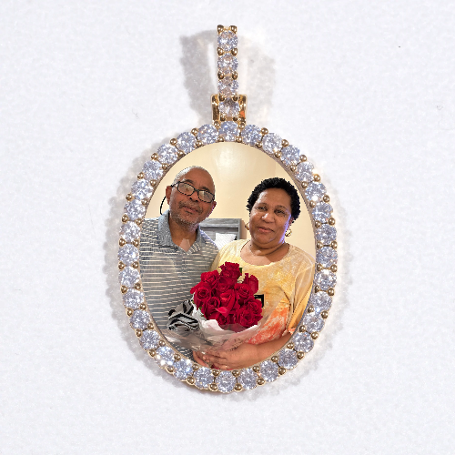 3D Oval Custom Picture Pendant