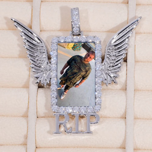 RIP WING 3D CUSTOM PICTURE PENDANT