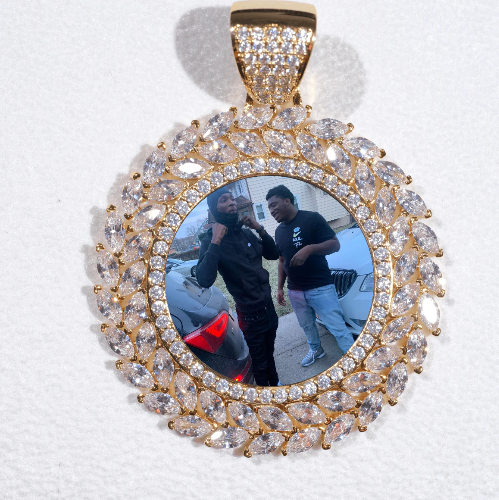 Large 3D Wheat Ear Custom Picture Pendant