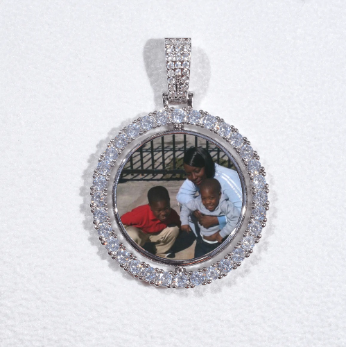 3D Spinning 2-Faced Custom Picture Pendant