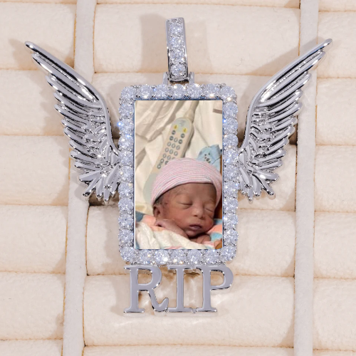 RIP WING 3D CUSTOM PICTURE PENDANT