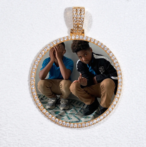 MEDIUM 3D CIRCLE CUSTOM PICTURE PENDANT