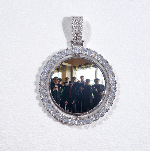 3D Spinning 2-Faced Custom Picture Pendant