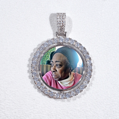 3D Spinning 2-Faced Custom Picture Pendant