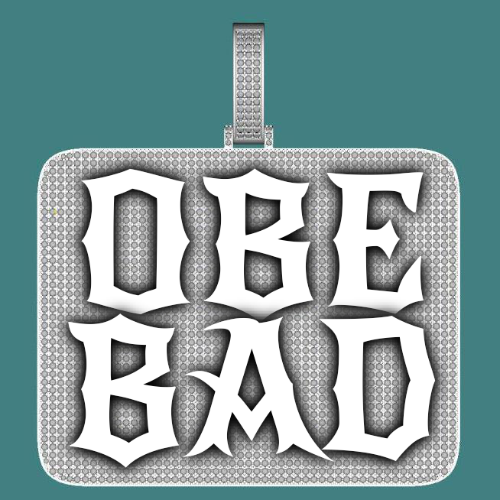 CUSTOM LETTER NECKLACE 3D BIG SQUARE