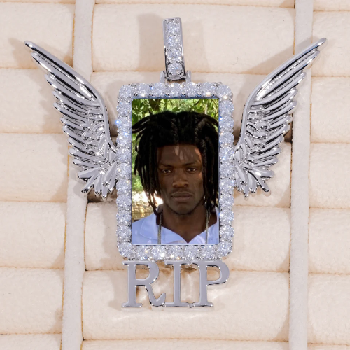 RIP WING 3D CUSTOM PICTURE PENDANT