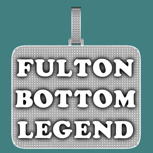 CUSTOM LETTER NECKLACE 3D BIG SQUARE