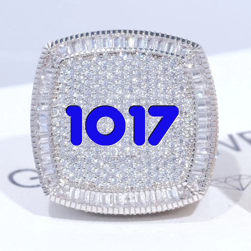 CUSTOM LETTER 3D ICED RING