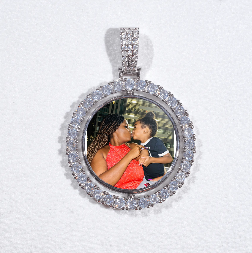 3D Spinning 2-Faced Custom Picture Pendant