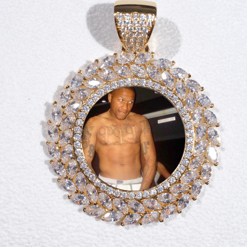 Large 3D Wheat Ear Custom Picture Pendant