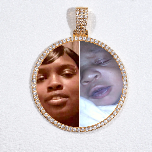 MEDIUM 3D CIRCLE CUSTOM PICTURE PENDANT