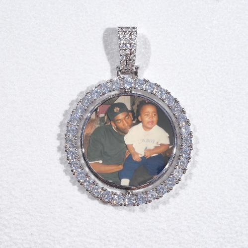 3D Spinning 2-Faced Custom Picture Pendant