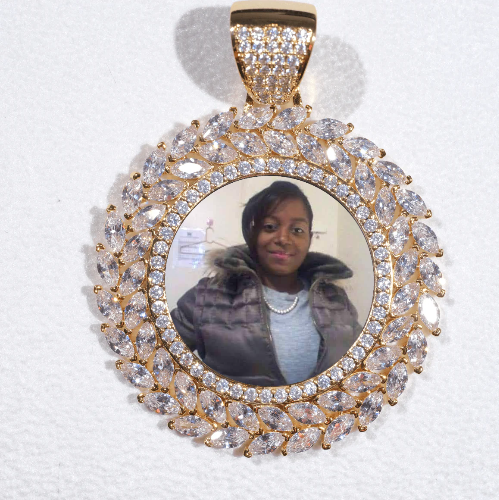 Large 3D Wheat Ear Custom Picture Pendant