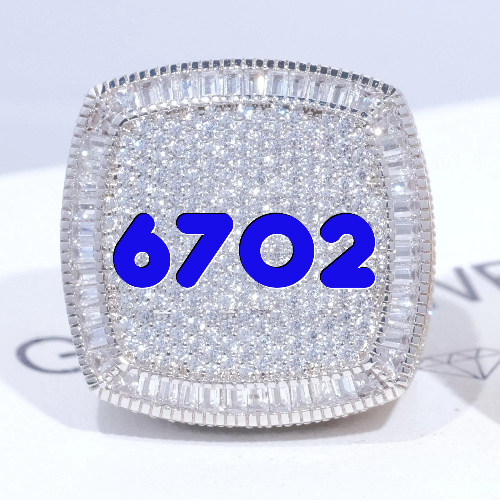 CUSTOM LETTER 3D ICED RING