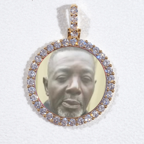 3D CIRCLE CUSTOM PICTURE PENDANT SMALL SIZE