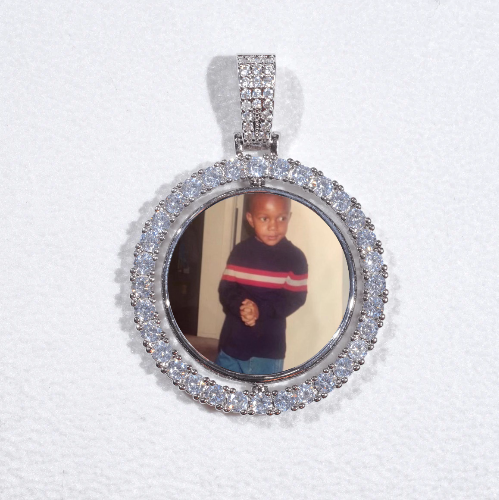 3D Spinning 2-Faced Custom Picture Pendant