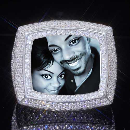 3D CUSTOM PICTURE ICED RING