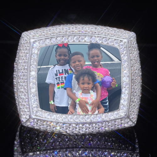 3D CUSTOM PICTURE ICED RING