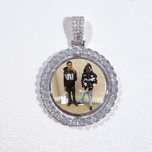 3D Spinning 2-Faced Custom Picture Pendant