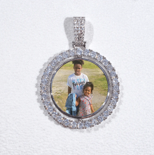 3D Spinning 2-Faced Custom Picture Pendant