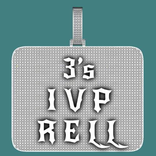 CUSTOM LETTER NECKLACE 3D BIG SQUARE