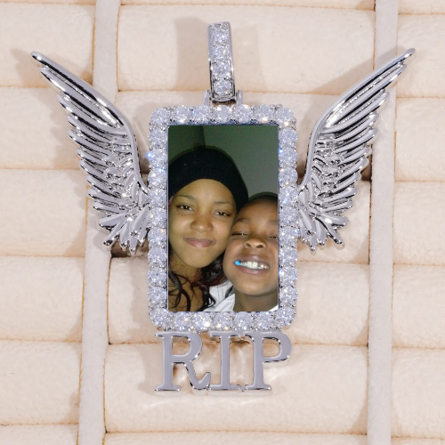 RIP WING 3D CUSTOM PICTURE PENDANT