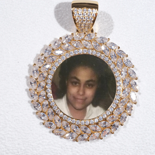 Large 3D Wheat Ear Custom Picture Pendant