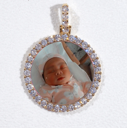 3D CIRCLE CUSTOM PICTURE PENDANT SMALL SIZE