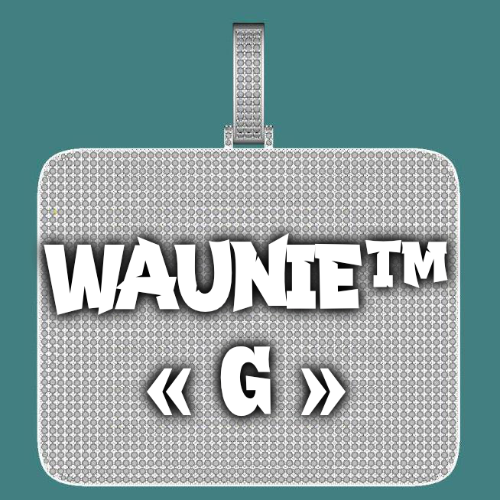 CUSTOM LETTER NECKLACE 3D BIG SQUARE