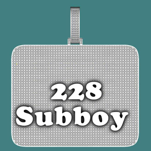 CUSTOM LETTER NECKLACE 3D BIG SQUARE
