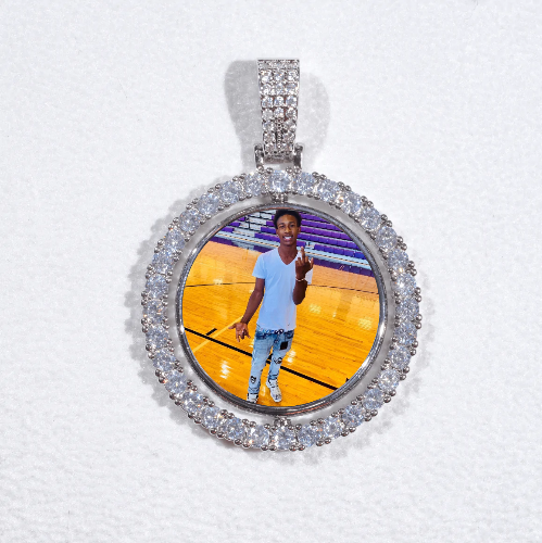 3D Spinning 2-Faced Custom Picture Pendant
