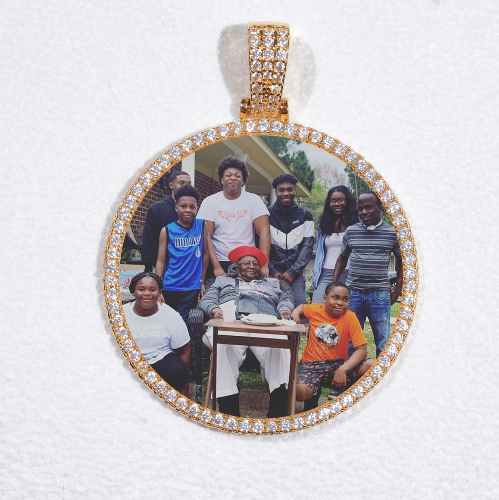 MEDIUM 3D CIRCLE CUSTOM PICTURE PENDANT