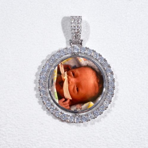 3D Spinning 2-Faced Custom Picture Pendant