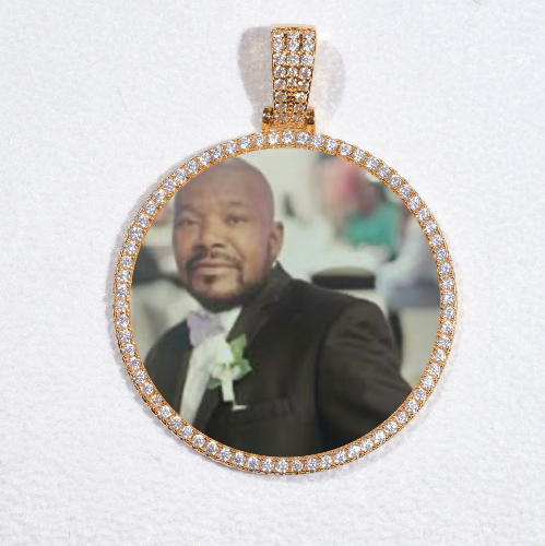 MEDIUM 3D CIRCLE CUSTOM PICTURE PENDANT