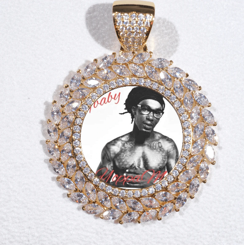 Large 3D Wheat Ear Custom Picture Pendant