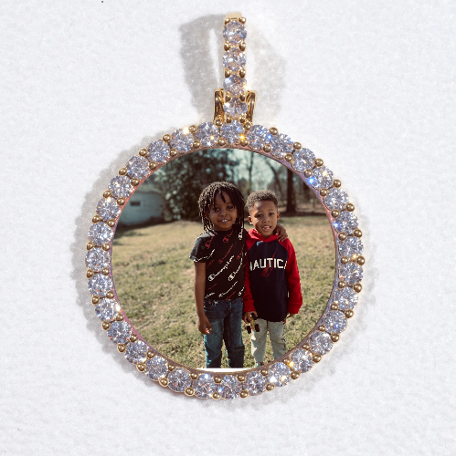 3D CIRCLE CUSTOM PICTURE PENDANT SMALL SIZE