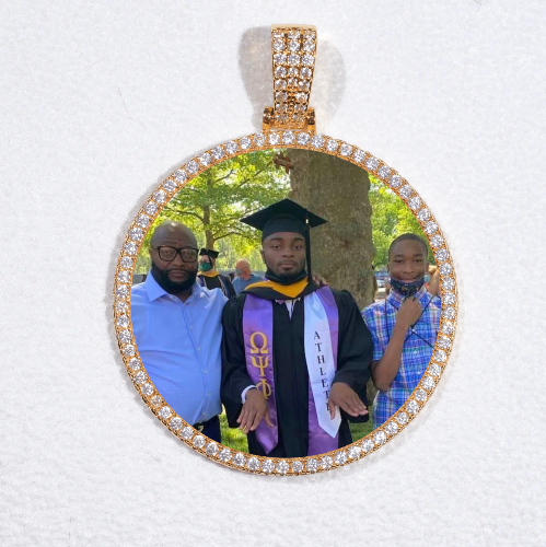 MEDIUM 3D CIRCLE CUSTOM PICTURE PENDANT