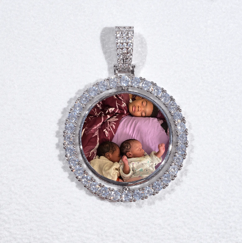 3D Spinning 2-Faced Custom Picture Pendant
