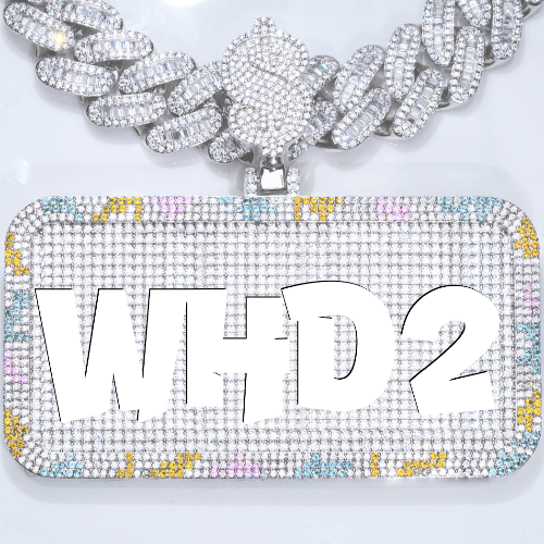 CUSTOM LETTER NECKLACE 3D COLORFUL SQUARE