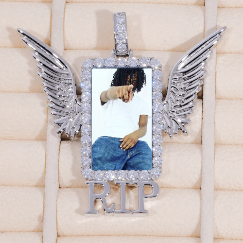 RIP WING 3D CUSTOM PICTURE PENDANT